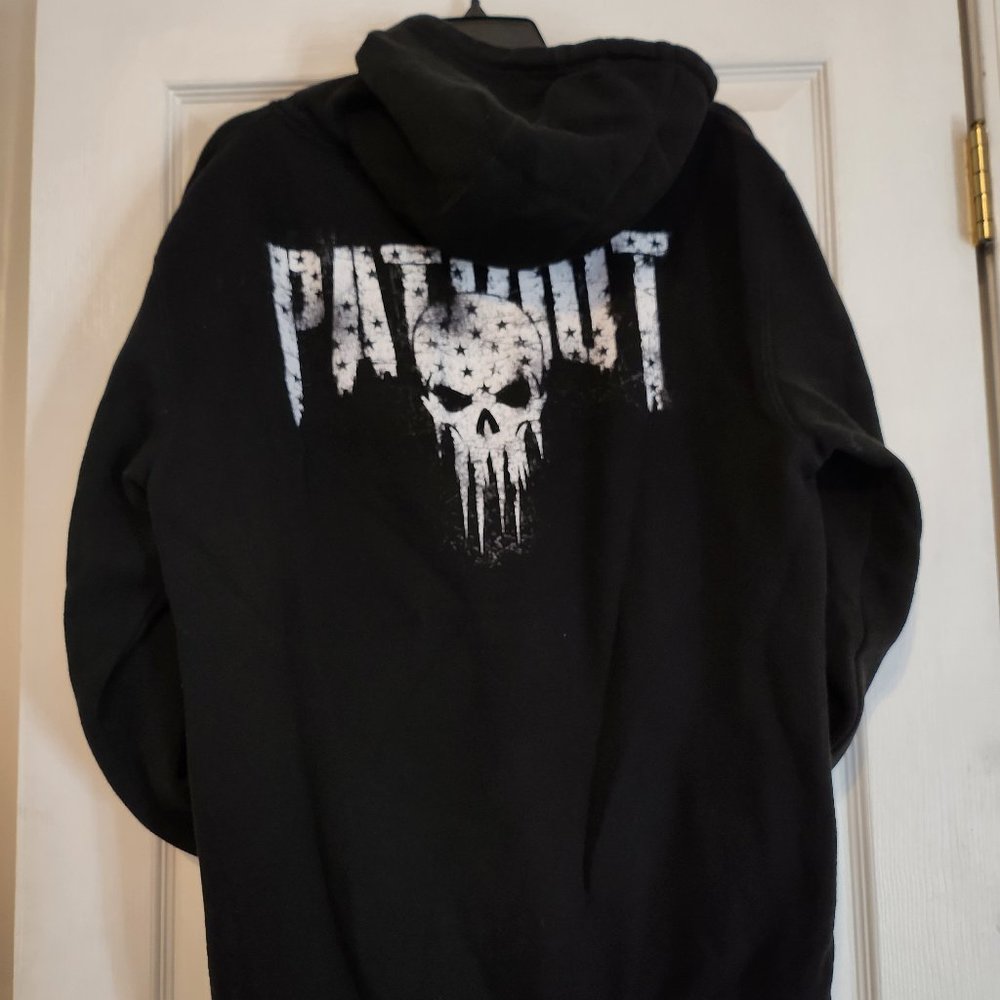 Men's Howitzer Patriot Punisher Zip Hooded jacket Large